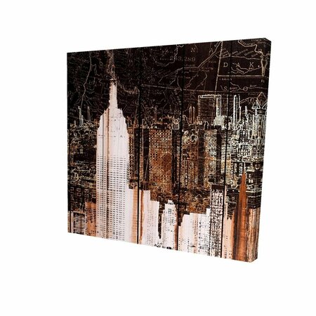 FONDO 16 x 16 in. The Empire City of Newyork-Print on Canvas FO3337798